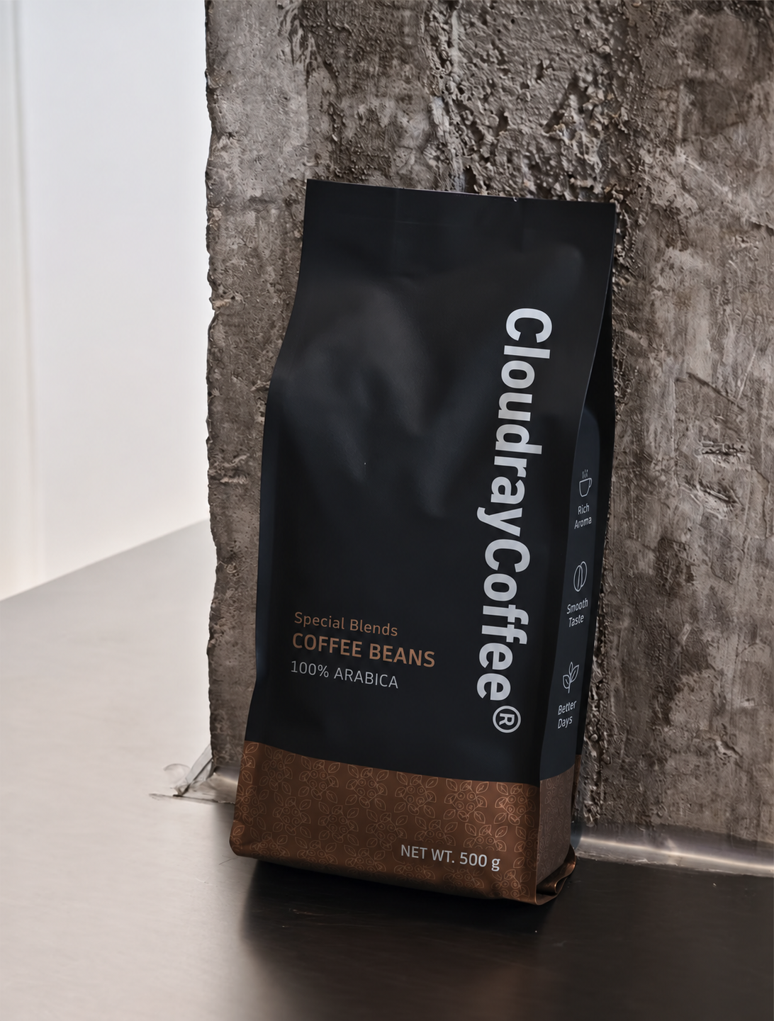 CloudrayCoffee Special Blends black and bronze 500 g bag